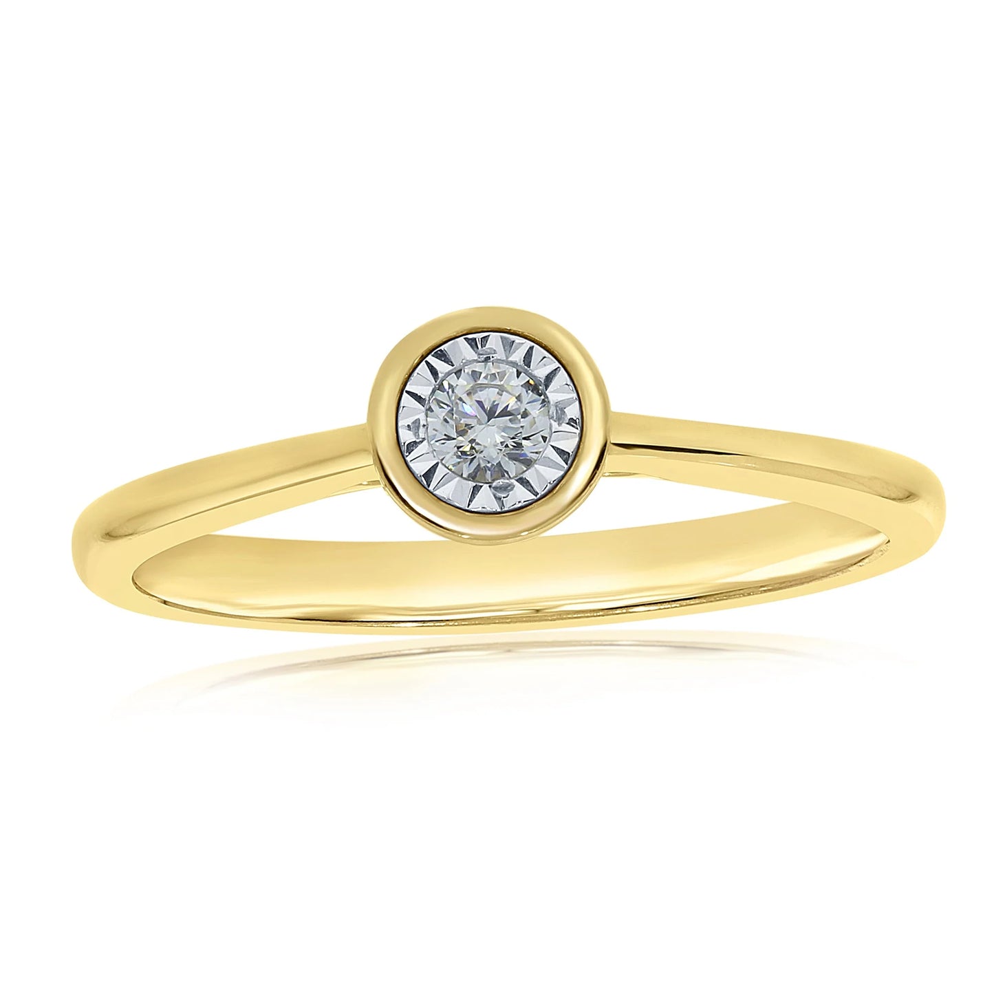9ct Gold Diamond Ring