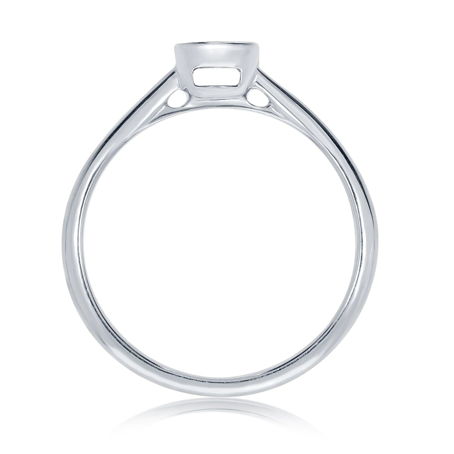 9ct White Gold Diamond Ring - DR1707W