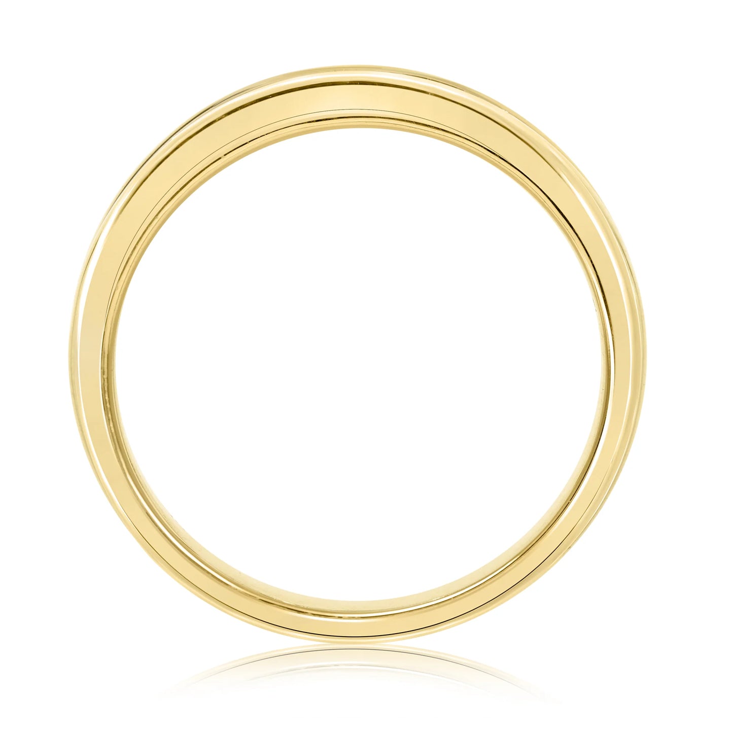 9ct Gold Ruby & Diamond Ring - Yellow Gold