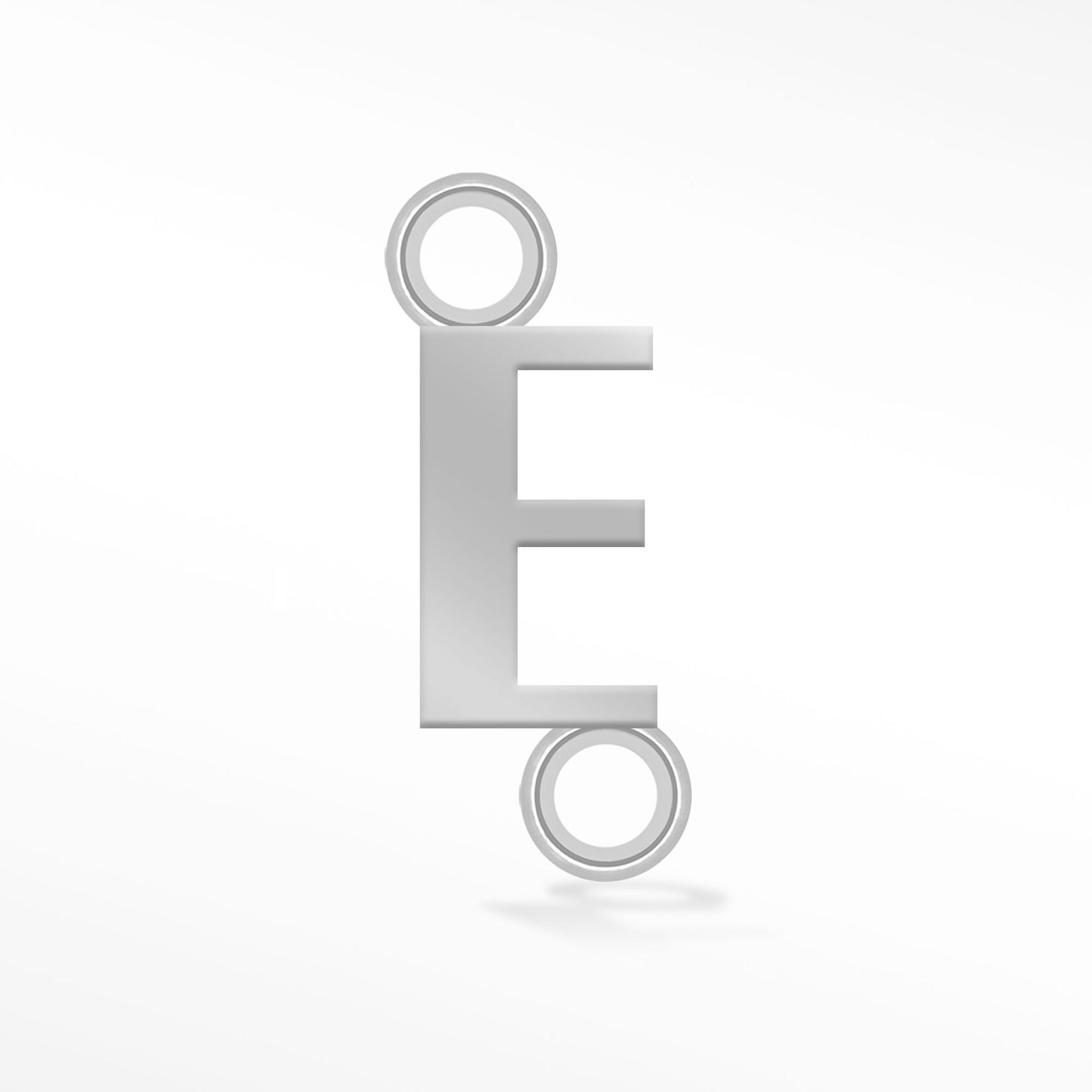 Perma Jewel Silver Alphabet Connector E NW1165