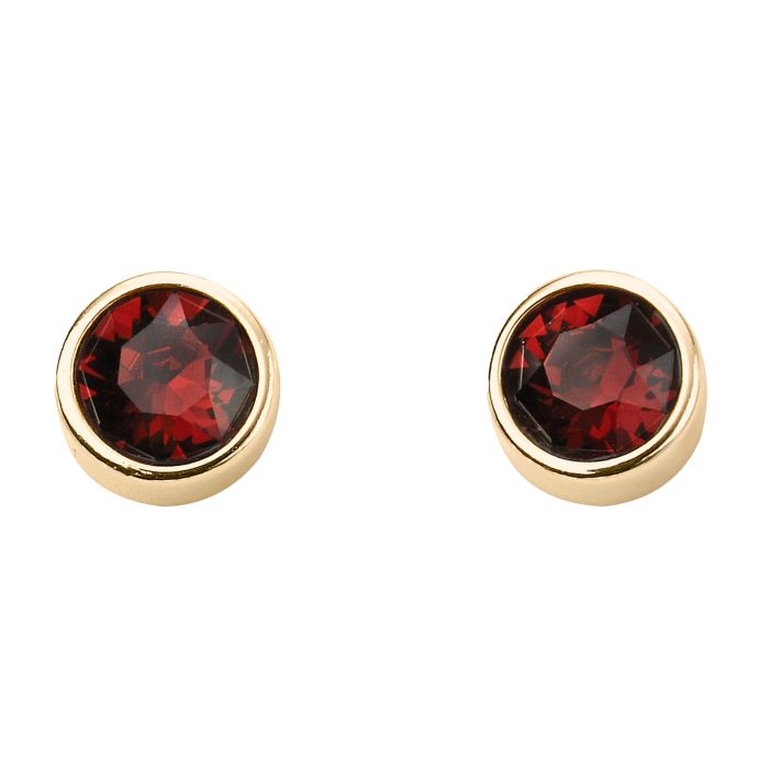 Gold Plated Crystal Birthstone Earrings
