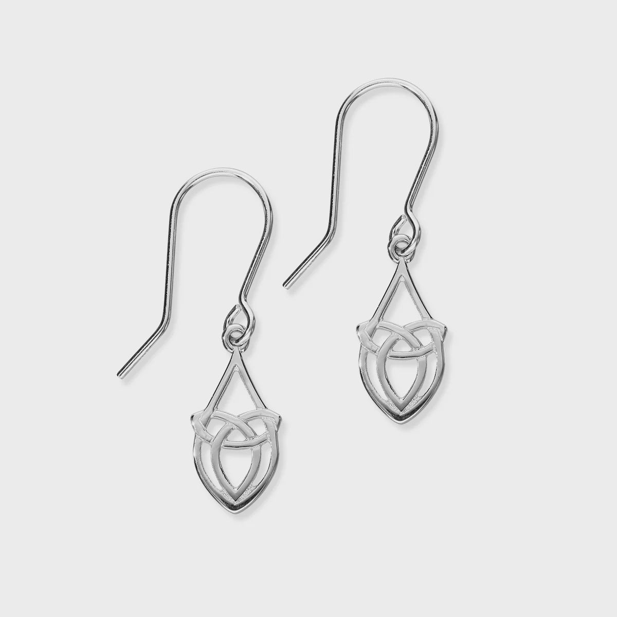 Ortak Silver Celtic Drop Earrings E1633