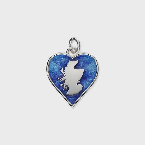 Ortak Scottish Heart Enamel Charm EC22JR