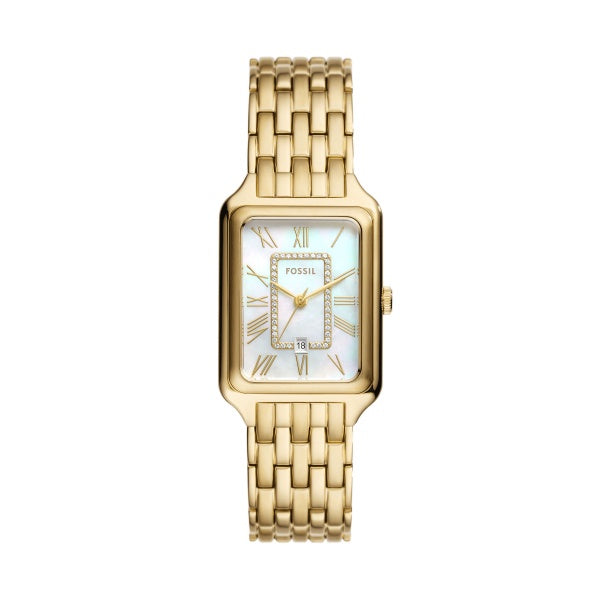 Fossil Gold Tone MOP Dial Raquel Watch ES5304
