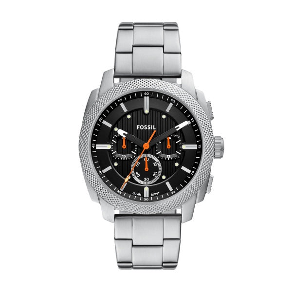 Fossil Stainless Steel Black Dial Machine Watch FS6095