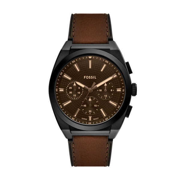 Fossil Brown Strap Watch FS6108
