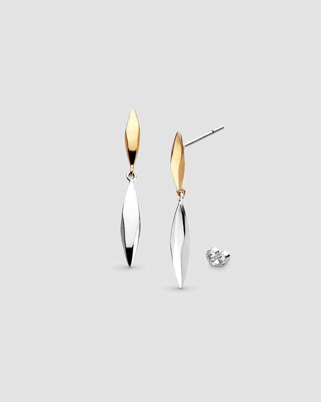 Kit Heath Glint Golden Two-Tone Drop Earrings 61254GRP