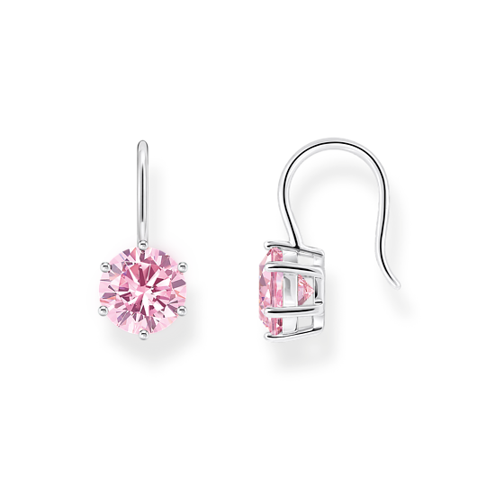 Thomas Sabo Silver Pink CZ Earrings H2287-051-9