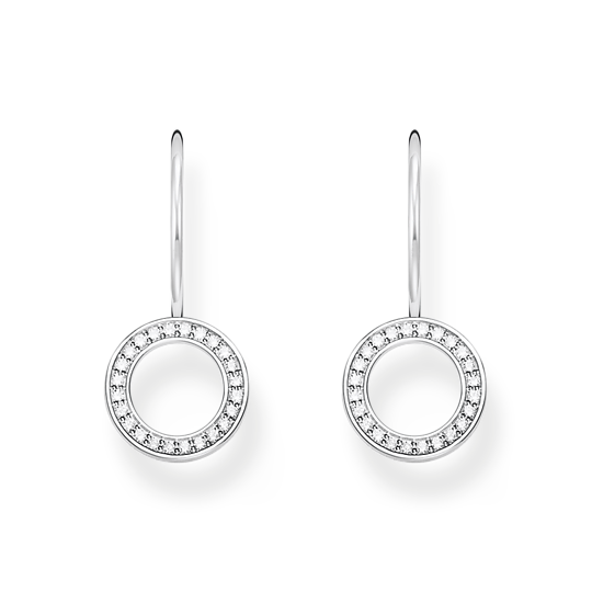 Thomas Sabo Silver Earrings with Open CZ Circles H2291-051-14