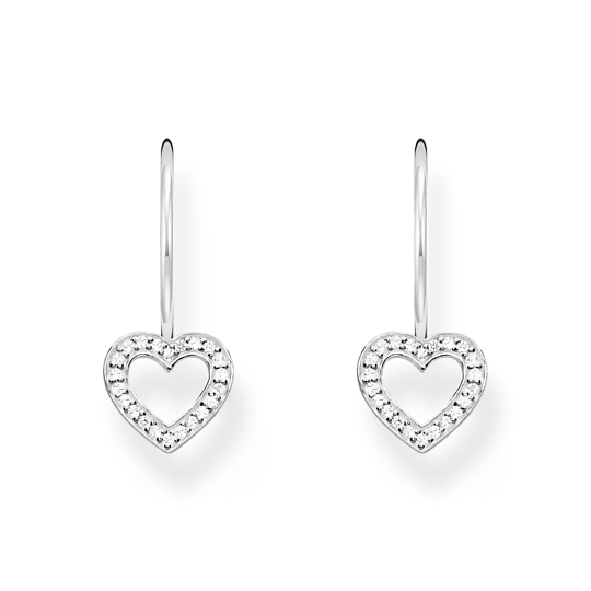 Thomas Sabo Silver Earrings with open CZ Heart H2292-051-14