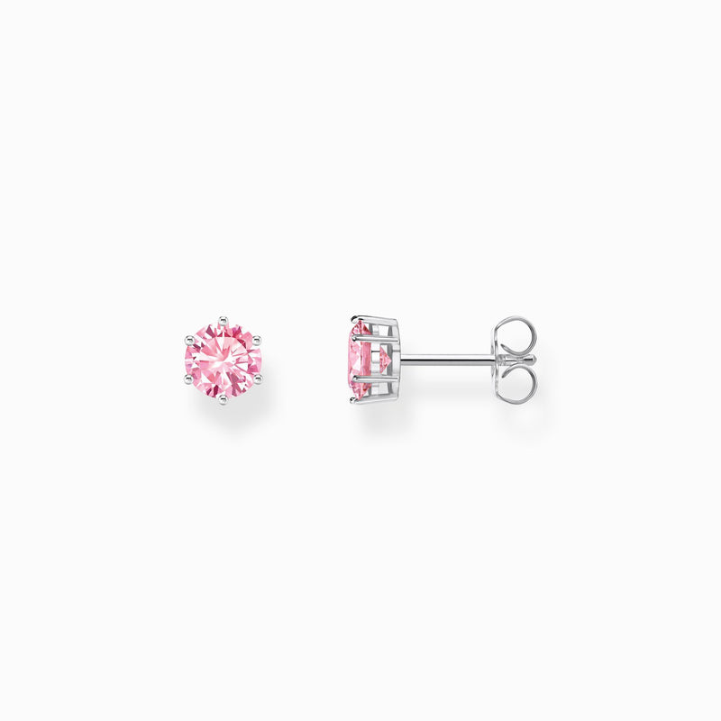 Thomas Sabo Silver ear studs with pink zirconia in brilliant cut H2301-051-9