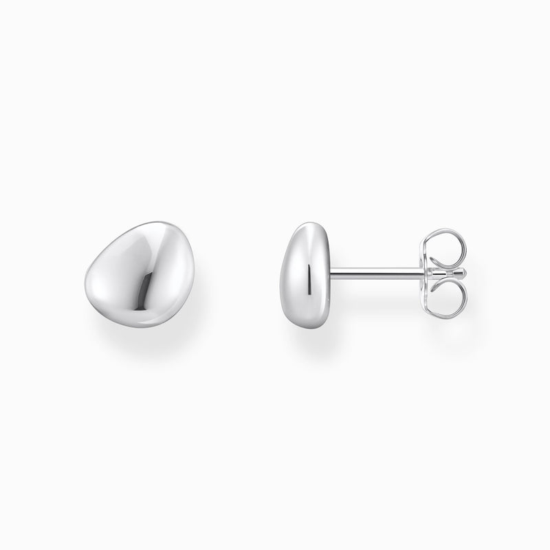 Thomas Sabo Small silver ear studs in organic shape H2307-001-21