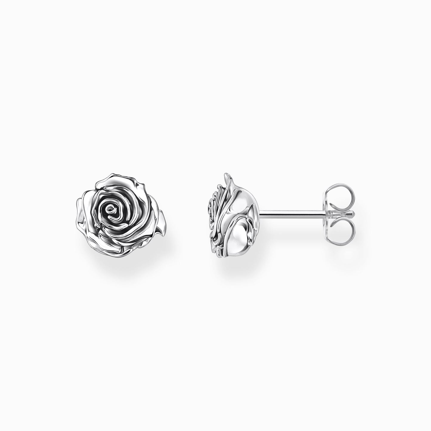 Thomas Sabo Silver Midnight Rose ear studs H2323-637-21