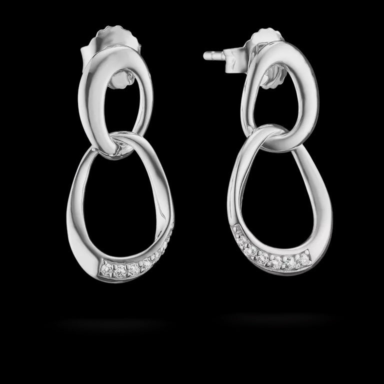 Thomas Sabo Earrings Together with white zirconia Sterling Silver H2350-051-14
