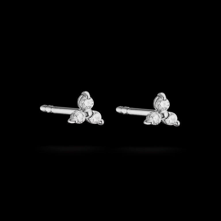 Thomas Sabo Stud Earrings with white zirconia Sterling Silver H2368-051-14