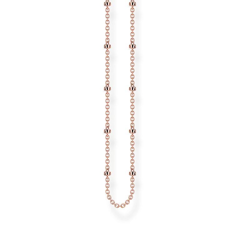Thomas Sabo Women Silver Rose Gold Plated Necklet Necklace KE1890-415-40-L50v