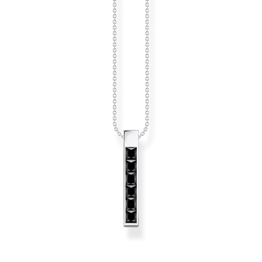 Thomas Sabo Silver Necklace with Black CZ KE2113-643-11-L45V