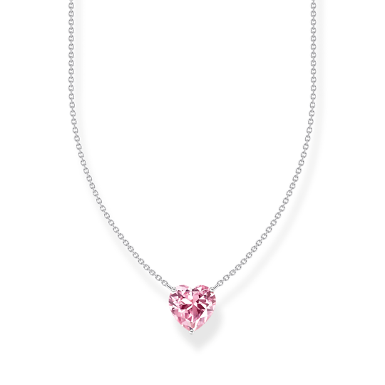 Thomas Sabo Silver Pink Heart Pendant KE2211-051-9