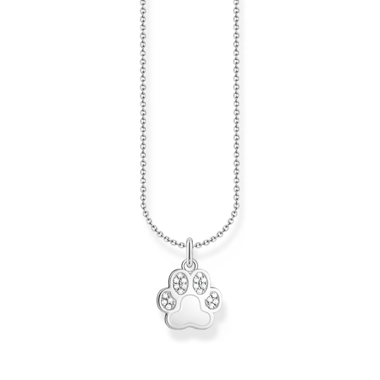 Thomas Sabo Silver Paw Print Pendant with CZ KE2215-051-14