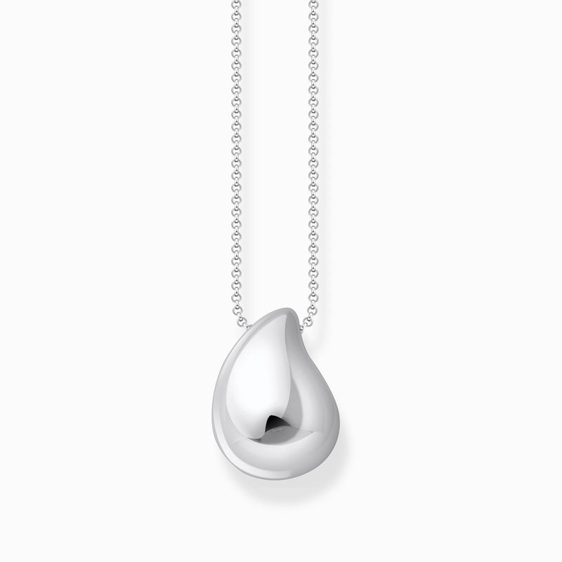 Thomas Sabo Silver necklace with pendant in organic drop-shape KE2281-001-21