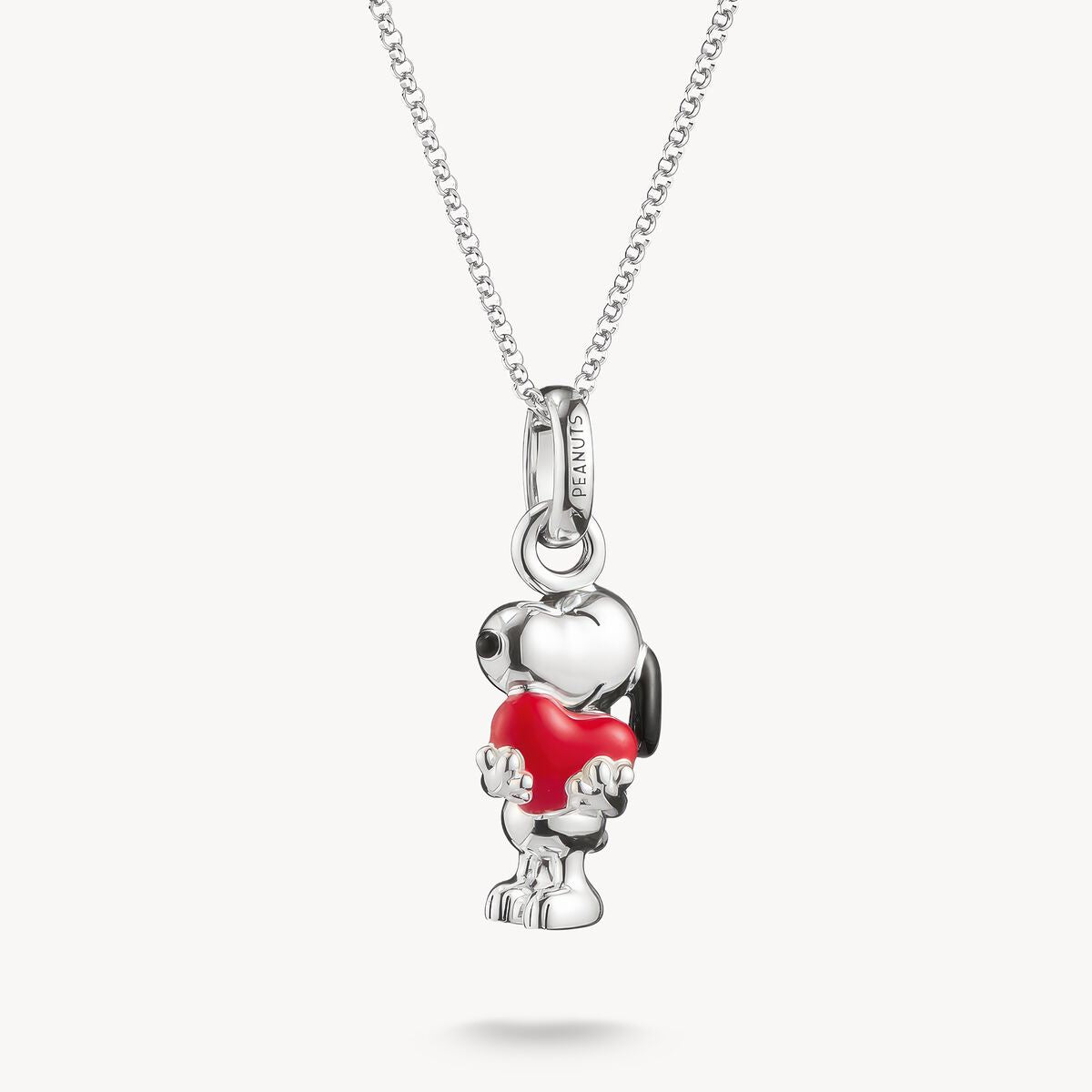 Thomas Sabo Silver Snoopy Pendant with Hearth on Chain KE2354-664-10