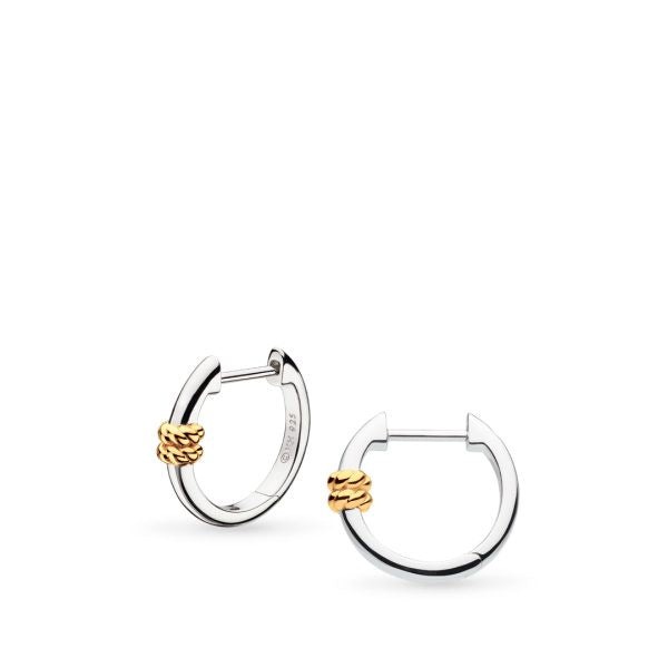 Kit Heath Marina Rope Bar Golden Hoop Earrings 61090GRP