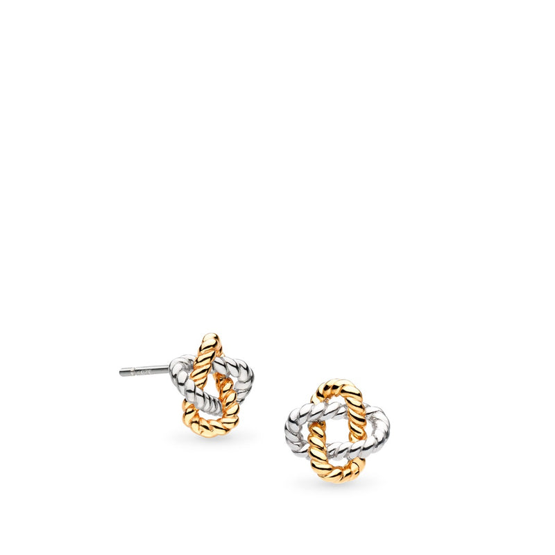 Kit Heath Marina Rope Knot Golden Stud Earrings 41072GRP