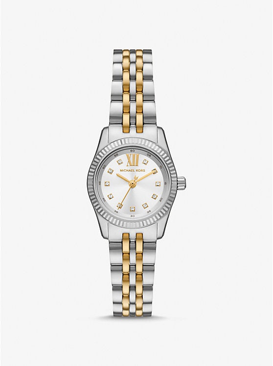 Michael Kors Petite Lexington Pavé Two-Tone Watch MK4903