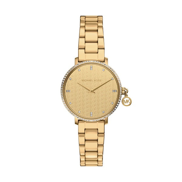 Michael Kors Mini Pyper Pavé Gold-Tone Watch MK7572