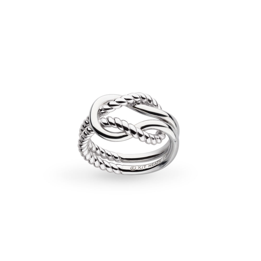 Kit Heath Silver Marina Rope Knot Ring 21071RPM