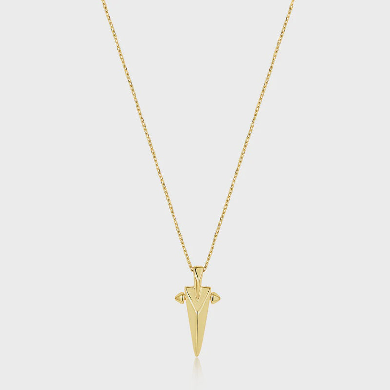 Ania Haie Gold Geometric Point Pendant Necklace N053-03G