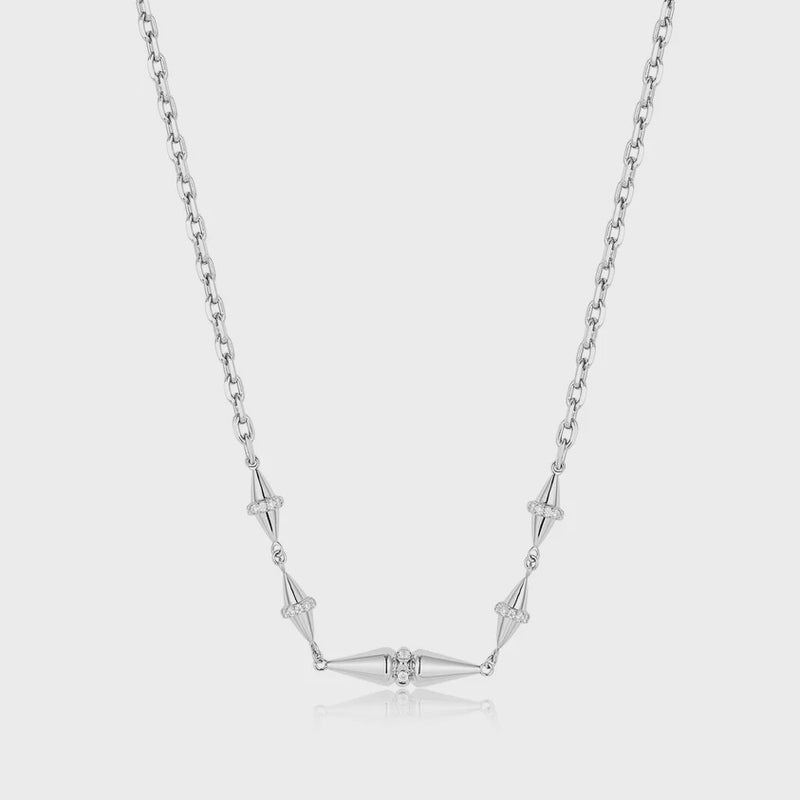 Ania Haie Silver Geometric Chain Necklace N053-04H