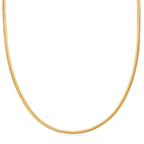 Ania Haie Gold Flat Snake Chain N057-03G