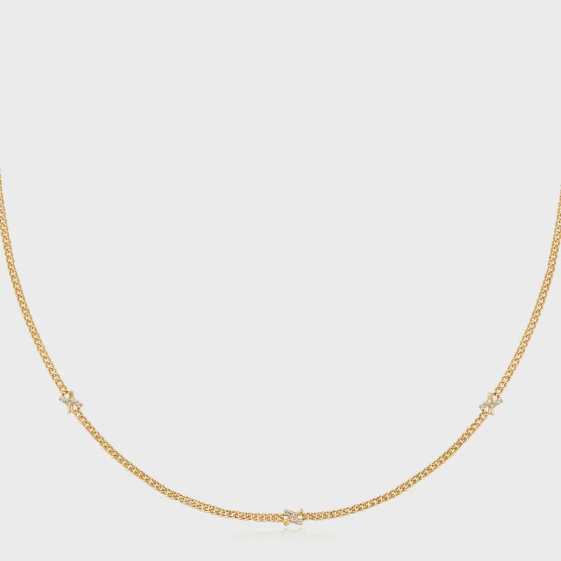 Ania Haie Gold tone Cross Station Necklace N061-05G