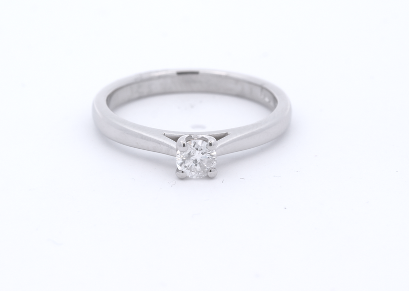 Platinum Solitaire Diamond Ring - OR967