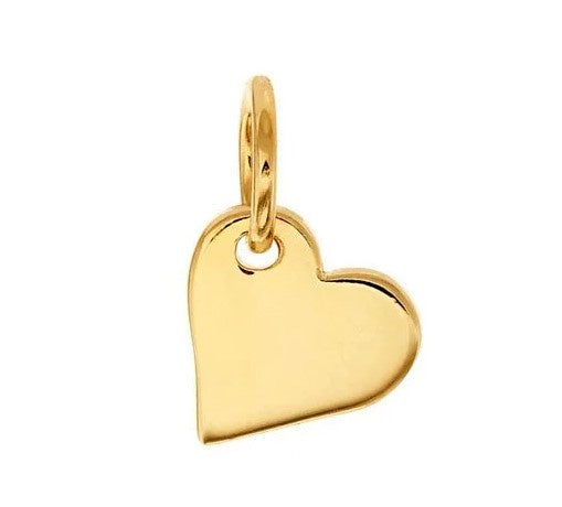 Perma Jewel 14ct Gold Heart Charm 14CTGP001
