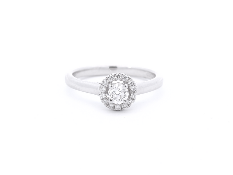 Platinum Diamond Halo Cluster Ring - RN2579