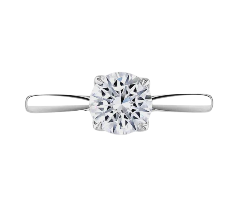 Platinum Diamond Solitaire Ring 0.50ct H SI 2