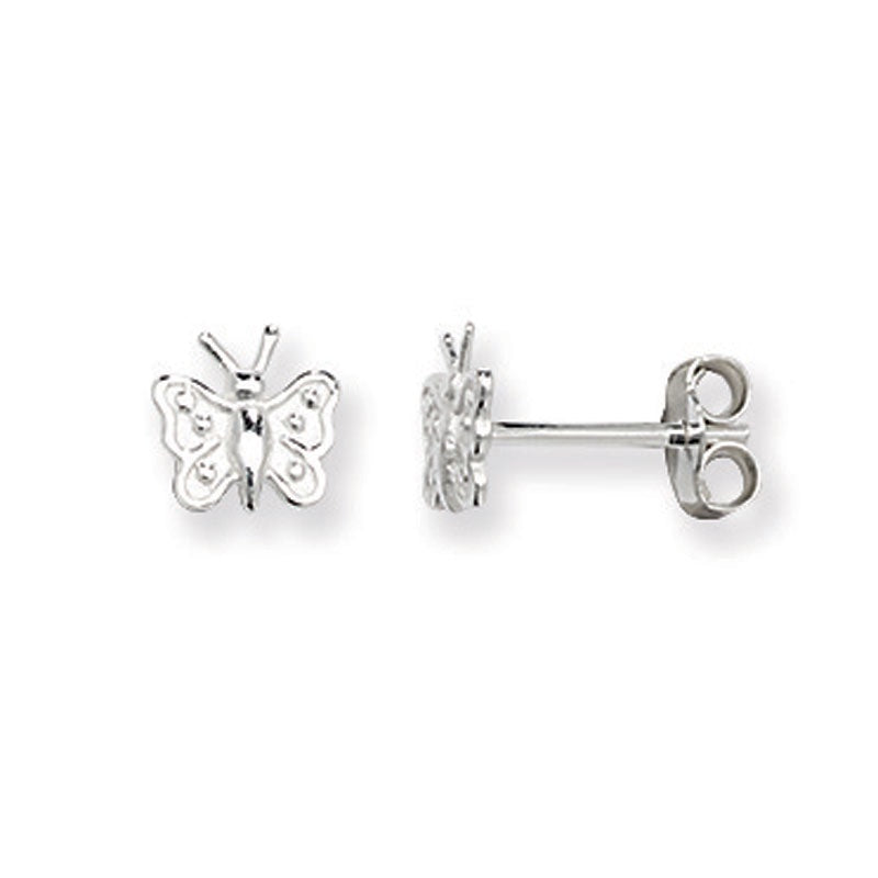 Silver Small Butterfly earrings SE258C