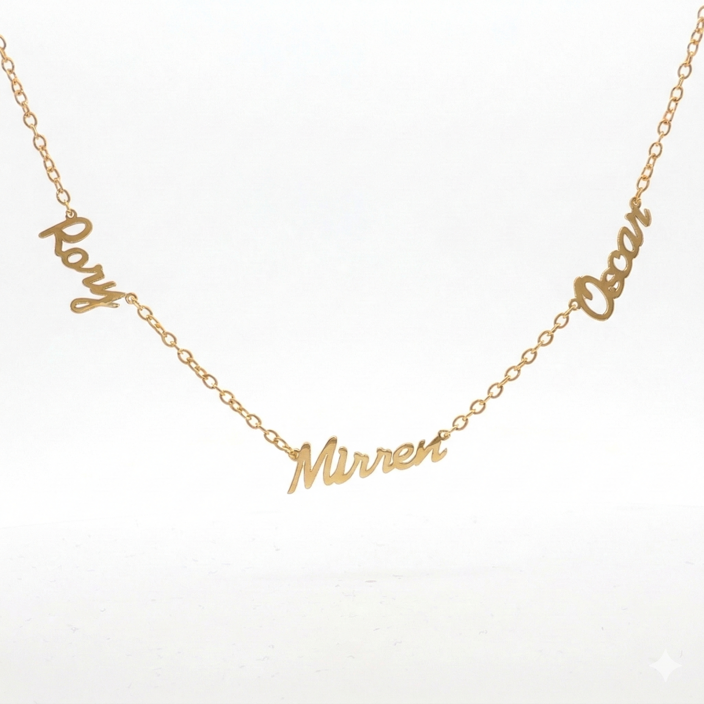 Sterling Silver Three Names Personalised Necklace SYNEC23172