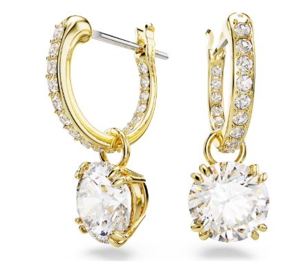Swarovski Gold Tone Drop Earrings 5689686