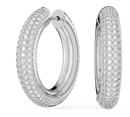 Swarovski Dextera Hoop Silver Tone Earrings 5689690