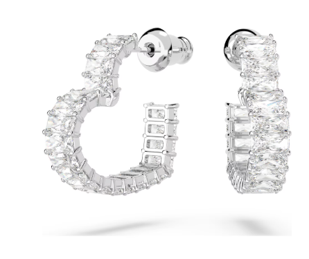 Swarovski Matrix Hear Hoop Earrings 5689693