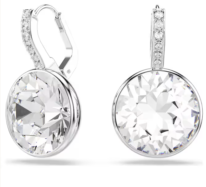 Swarovski Millenia drop earrings Round cut Silver Tone 5731149