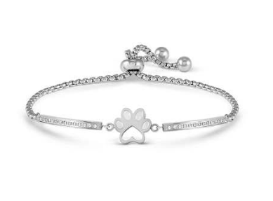 NOMINATION Milleluci Refined Steel Paw Print Bracelet 028016-013