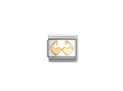 NOMINATION Gold Heart Glasses 030149-67