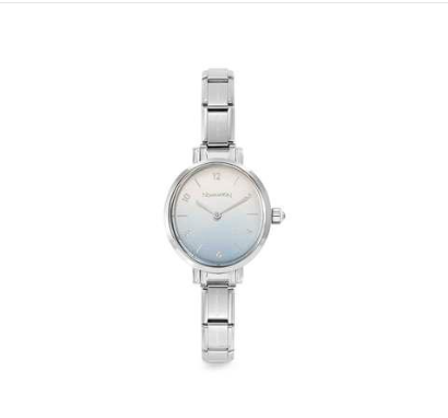 NOMINATION Steel Oval Watch Blue Ombre Dial 076038-037