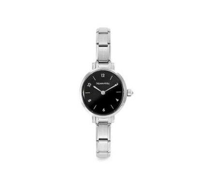 NOMINATION Steel Watch Black Oval Dial 076038-012