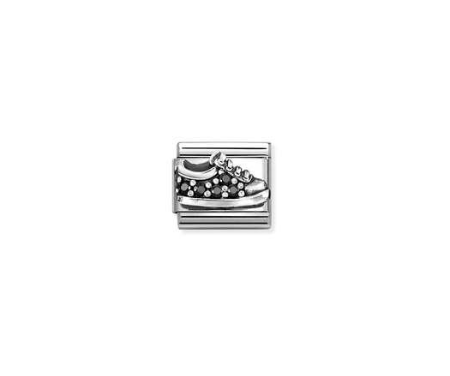 Nomination Silver Black CZ Sneakers Charm 330327-18