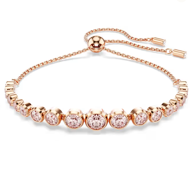 SWAROVSKI Imber Tennis Bracelet Pink, Rose plated 5718204
